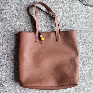 Faux Leather Tote Bag